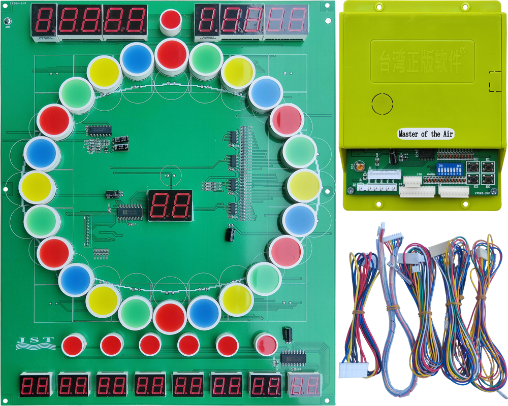 Original Taiwan mainboard & LED running light panel for Master of the Air eagle slot machine spare parts