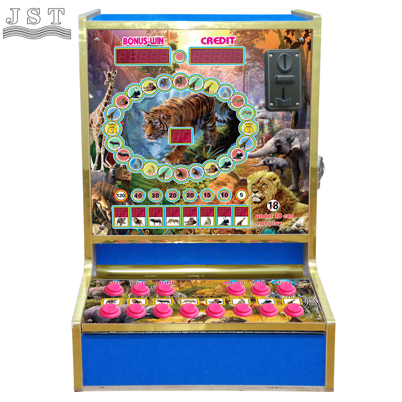 Animal Oval Blue Coin Operated Game Machine Front View