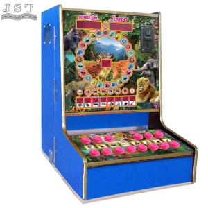 Animal Round Coin Operated Blue Cabinet Game Machine Right Side View For African Bar Wholesale