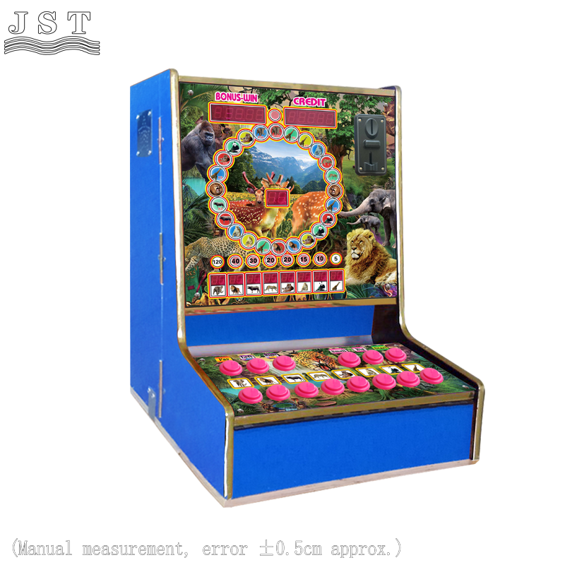 Animal Round coin operated game machine dimension size drawing for African buyer reference