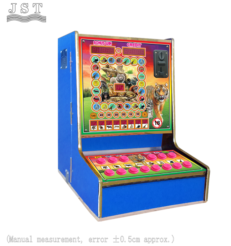 Animal Square coin operated game machine dimension size drawing for African bar business