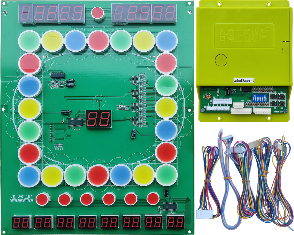 Mainboard of Animal Square Zama Zama Coin Operated Fruit Game Machine, stable Taiwan jackpot game motherboard for replacement
