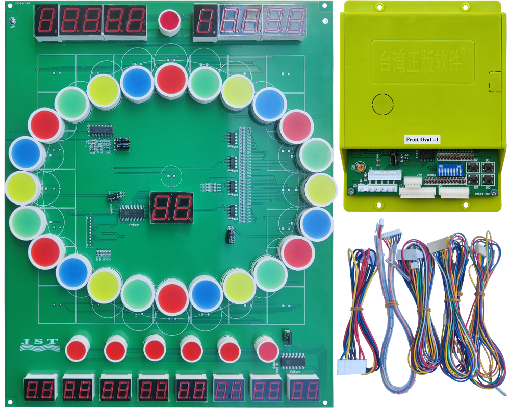 Oval Fruit Game Machine Main Board, Coin Operated Bar Amusement Slot Machine Motherboard Accessory