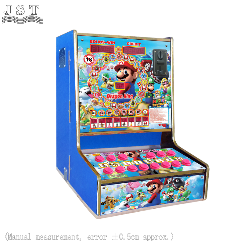 Mario coin operated slot machine dimension drawing for Ghana Africa market 