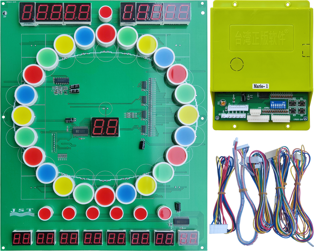 Mario slot game machine mainboard circuit board and wiring harness 