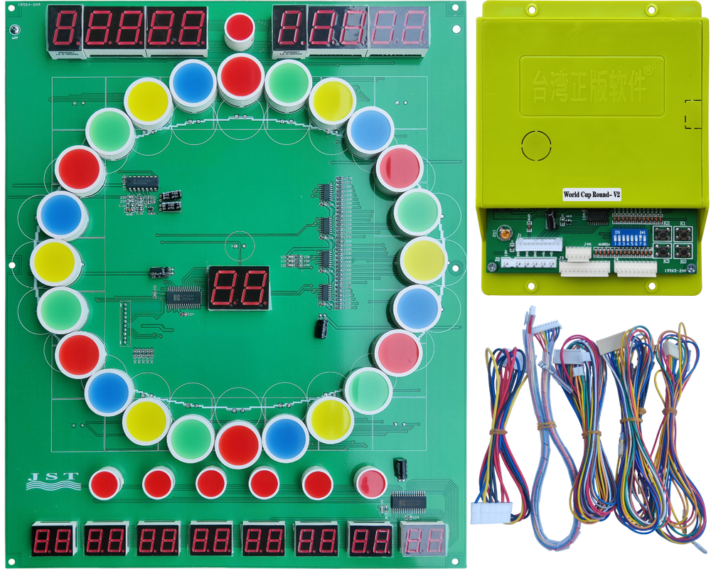 World Cup Round coin operated game machine mainboard kit, control circuit board for bar game cabinet operators in Ghana and Zambia