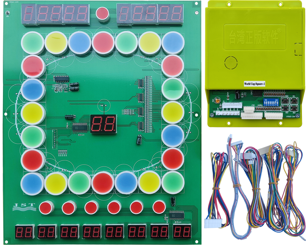 World Cup Square-1 game machine mainboard, circuit board and wiring harness accessories for Zambia and Angola customers